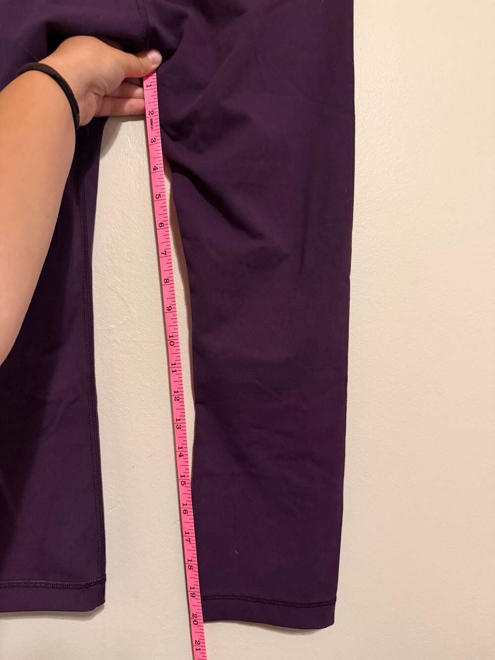 Lululemon Wunder Under Crop Leggings Size 6 Deep Plum - Picture 5 of 5